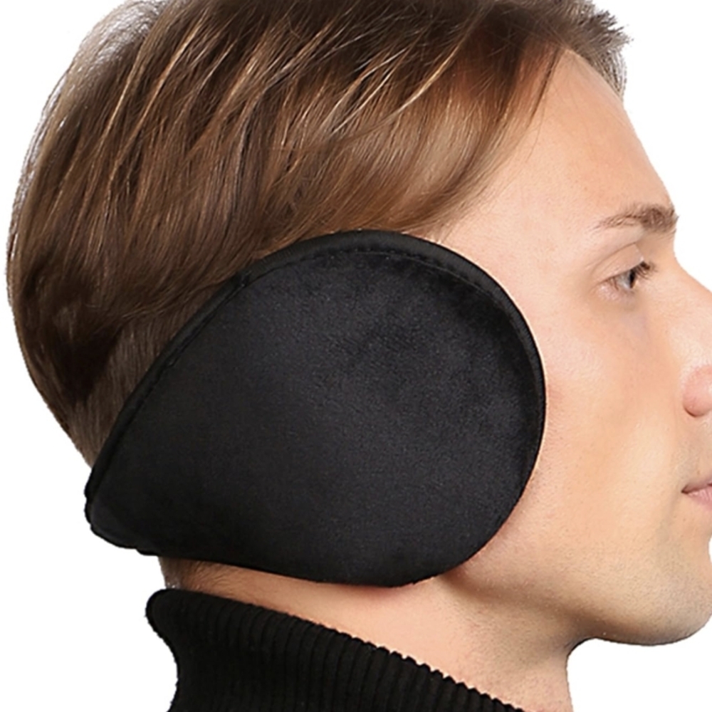 Hug Ear Warmers Black Fleece Outdoor One Size Fits Most New